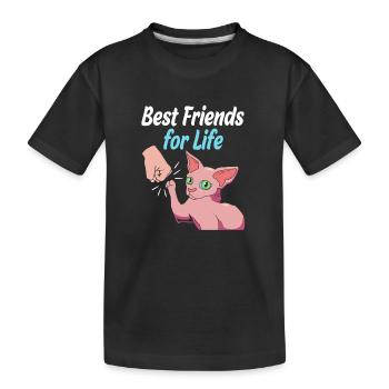Chats Sphynx - T-shirt bio Premium Enfant - noir - Devant