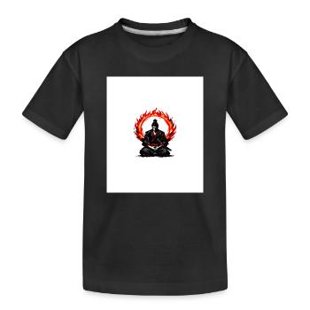 Médiation du Cercle de Flammes dans les samouraïs - T-shirt bio Premium Enfant - noir - Devant