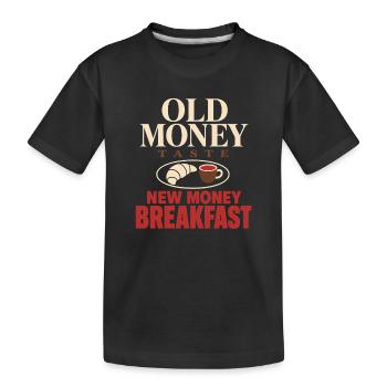 Vieil argent - T-shirt bio Premium Enfant - noir - Devant