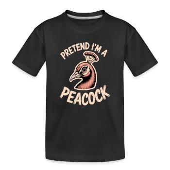 Paroles du paon Oiseau Paon Drôle de cadeau de paon - T-shirt bio Premium Enfant - noir - Devant