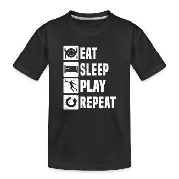 Idée cadeau pour un fan de balle au poing avec des sports de balle - T-shirt bio Premium Enfant - noir - Devant