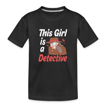 Détective - T-shirt bio Premium Enfant - noir - Devant