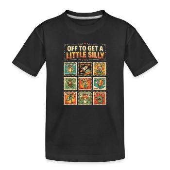 Je pars faire un peu la folie - T-shirt bio Premium Enfant - noir - Devant