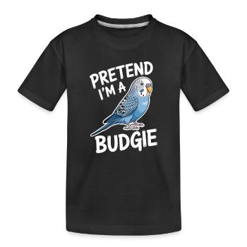 Expressions de perruche : plaisante, cadeau de perruche. - T-shirt bio Premium Enfant - noir - Devant