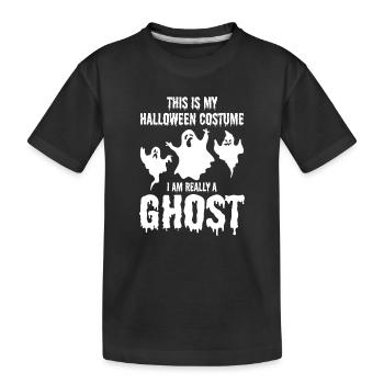 This is my Halloween costume I am really a ghost - Kinder Premium Bio T-Shirt - Schwarz - Vorne