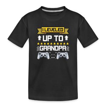 Rétro Upgrade jusqu’à Grand-père - T-shirt bio Premium Enfant - noir - Devant