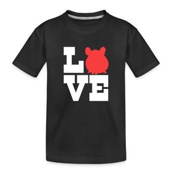 Chinchilla - Kids' Premium Organic T-Shirt - black - Front