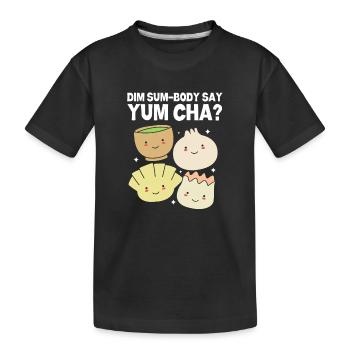 Dim Sum - Kinder Premium Bio T-Shirt - Schwarz - Vorne