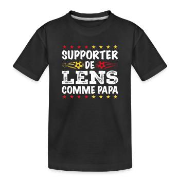 Je Suis Un Supporter De Lens Parfait - T-shirt bio Premium Enfant - noir - Devant