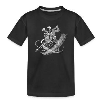 Couple de danse salsa danse - T-shirt bio Premium Enfant - noir - Devant