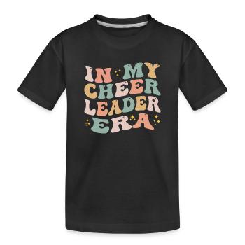 In meiner Cheerleader-Ära - Kinder Premium Bio T-Shirt - Schwarz - Vorne