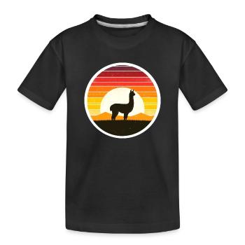 Alpaga - T-shirt bio Premium Enfant - noir - Devant