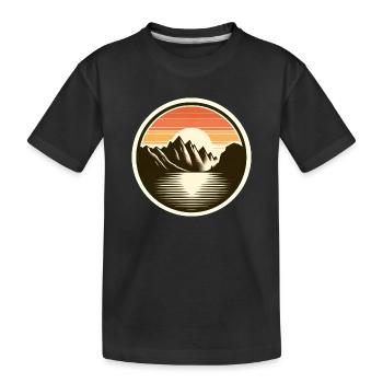 Gardasee Lake Garda - Kids' Premium Organic T-Shirt - black - Front