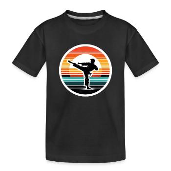 Judo - Kids' Premium Organic T-Shirt - black - Front