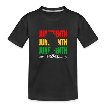 Juneteeth vibes - T-shirt bio Premium Enfant - noir - Devant