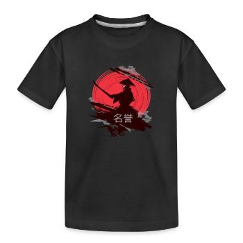 Honneur, samouraï japonais - T-shirt bio Premium Enfant - noir - Devant