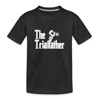 Motorcycle Trial The Trialfather - Kids' Premium Organic T-Shirt - black - Front