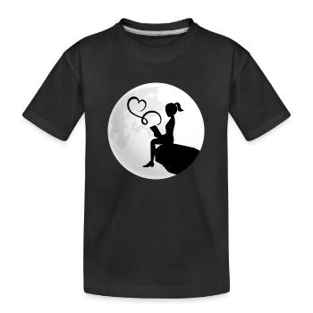 lire roman lecture leçon livre primer ebook bibo - T-shirt bio Premium Enfant - noir - Devant