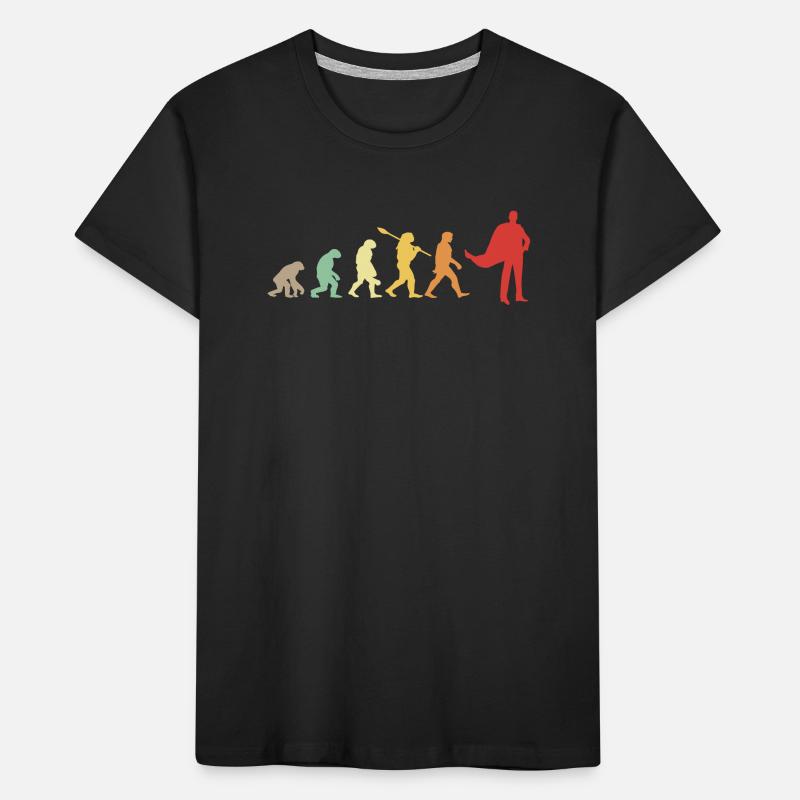 Darwin evolution for Supermans 🦸 ♂️ Kids' Premium Organic T-Shirt