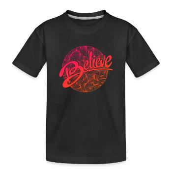 croire - T-shirt bio Premium Enfant - noir - Devant