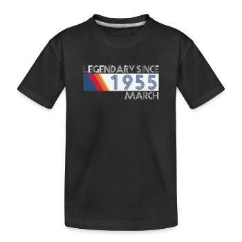 Retro SiFi Legendary depuis mars 1955 - Anniversaire - T-shirt bio Premium Enfant - noir - Devant