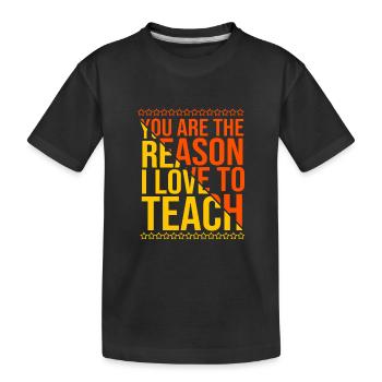 Enseignants de collège - T-shirt bio Premium Enfant - noir - Devant