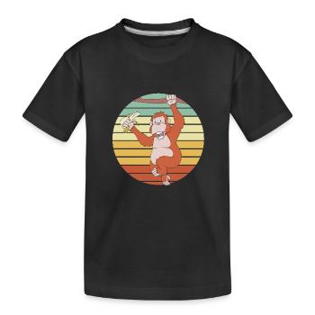 Orang-outan - T-shirt bio Premium Enfant - noir - Devant