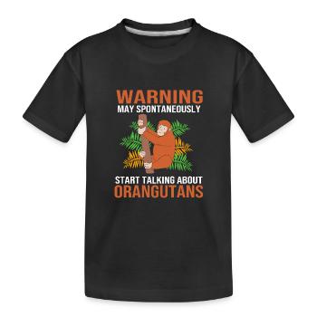 Orang-outan - T-shirt bio Premium Enfant - noir - Devant