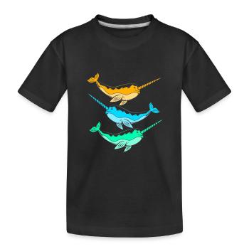 Narval - T-shirt bio Premium Enfant - noir - Devant