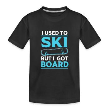 Snowboard Snowboard Vacances snowboard Snowboarders - T-shirt bio Premium Enfant - noir - Devant