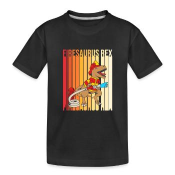 Pompier Pompier - T-shirt bio Premium Enfant - noir - Devant