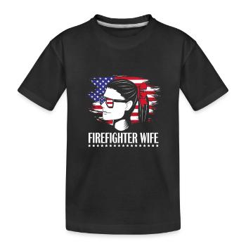 Pompier Pompier - T-shirt bio Premium Enfant - noir - Devant
