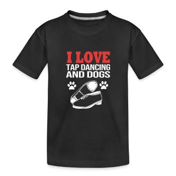 Stepptanz Tanzlehrer Tänzer Tänzerin - Kinder Premium Bio T-Shirt - Schwarz - Vorne