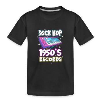 Sock Hop - Kids' Premium Organic T-Shirt - black - Front