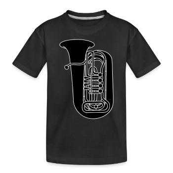 Laiton de tuba 2 - T-shirt bio Premium Enfant - noir - Devant