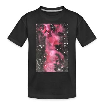 Galaxy Nebula Galaxy Nebula Nerd Astronomy space - Kids' Premium Organic T-Shirt - black - Front