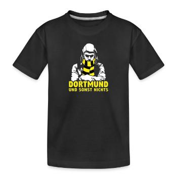 Dortmund und sonst nichts - Kinder Premium Bio T-Shirt - Schwarz - Vorne