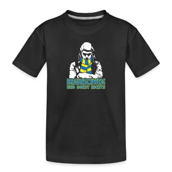 Braunschweig und sonst nichts - Kinder Premium Bio T-Shirt - Schwarz - Vorne