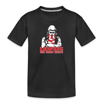 Leipzig und sonst nichts - Kinder Premium Bio T-Shirt - Schwarz - Vorne