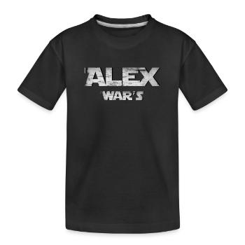 Alex Wars Gift Gift Idea Alexander - Kids' Premium Organic T-Shirt - black - Front