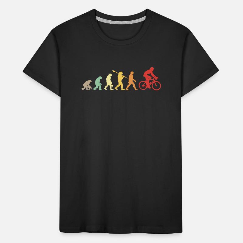 Darwin Evolution for Cyclists 🚴 ♀️ Kids' Premium Organic T-Shirt