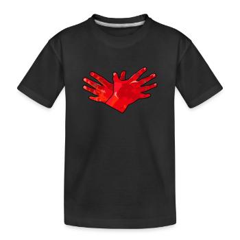 Shiponja, kuq e zi, Shiptar, Kosova, Durrt - T-shirt bio Premium Enfant - noir - Devant
