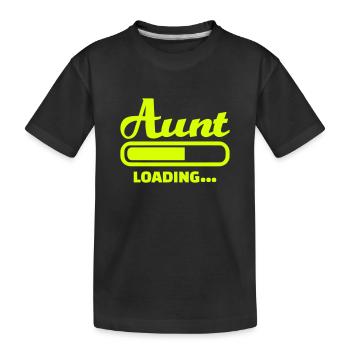 Tante - Kinder Premium Bio T-Shirt - Schwarz - Vorne