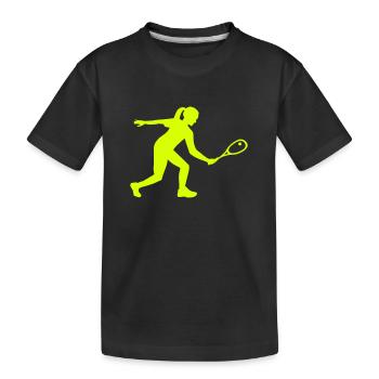 Squash - Kids' Premium Organic T-Shirt - black - Front