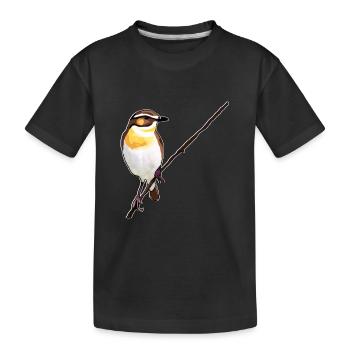 Whinchat - Kids' Premium Organic T-Shirt - black - Front