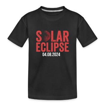 Éclipse solaire 2024 - T-shirt bio Premium Enfant - noir - Devant