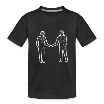 People Connectedness Unity - Kids' Premium Organic T-Shirt - black - Front