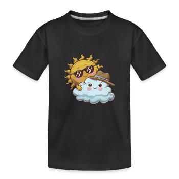 Sonja and Sören Wolkenfreund - Kids' Premium Organic T-Shirt - black - Front