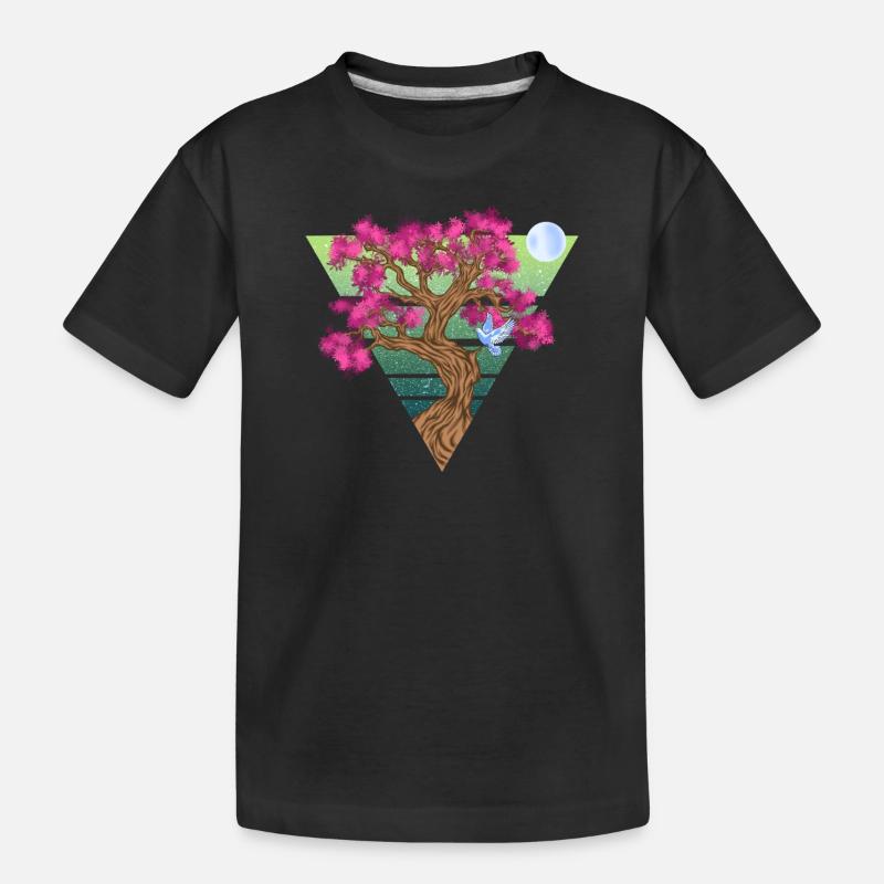 Triangletree - Kinder Premium Bio T-Shirt - Schwarz