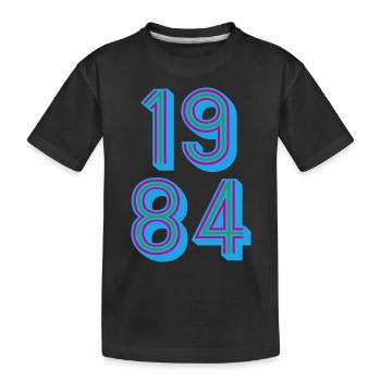 1984 Année de naissance | Couleurs changeantes - T-shirt bio Premium Enfant - noir - Devant